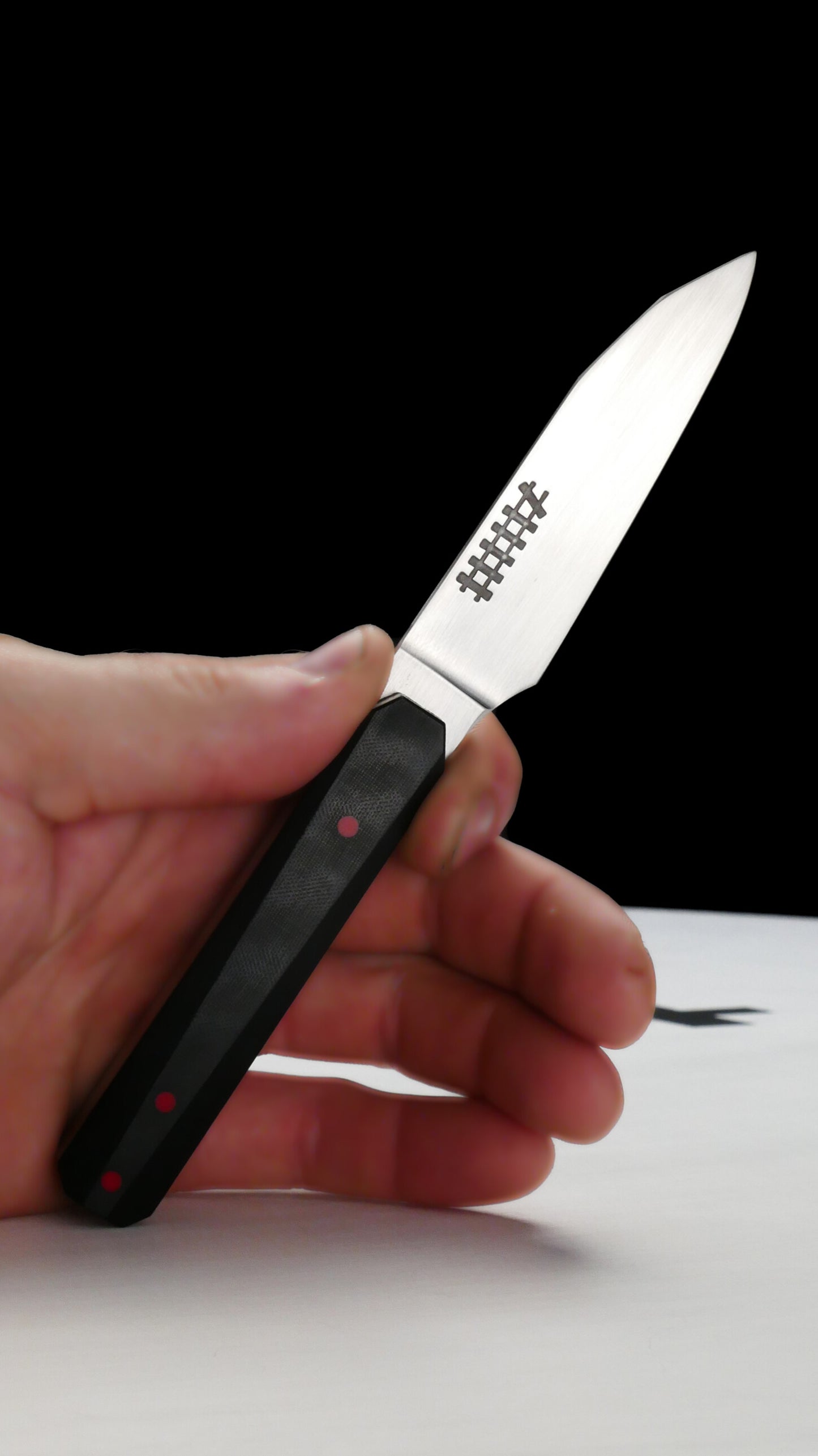 S90V Pairing Knife Black Micarta