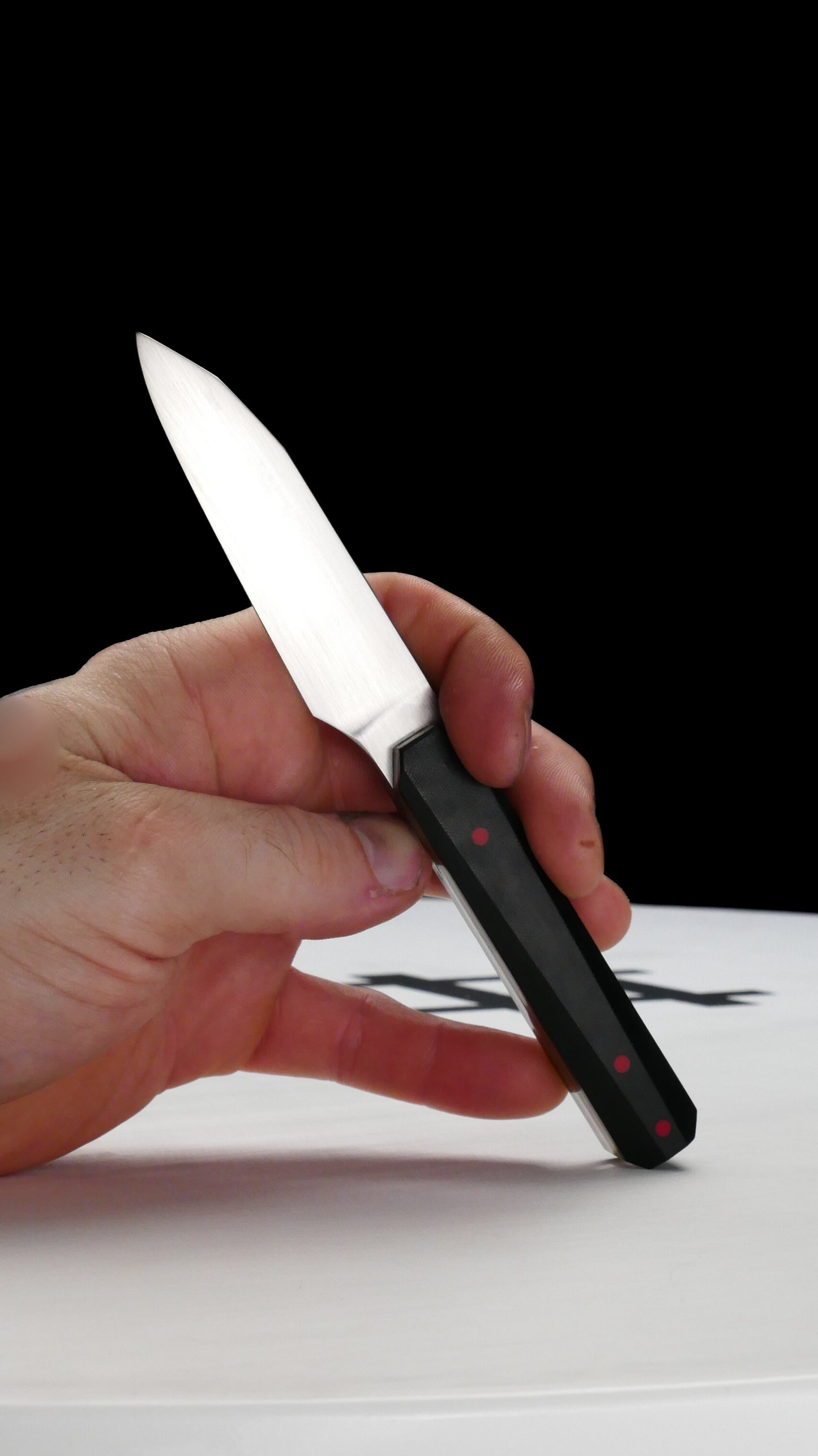 S90V Pairing Knife Black Micarta