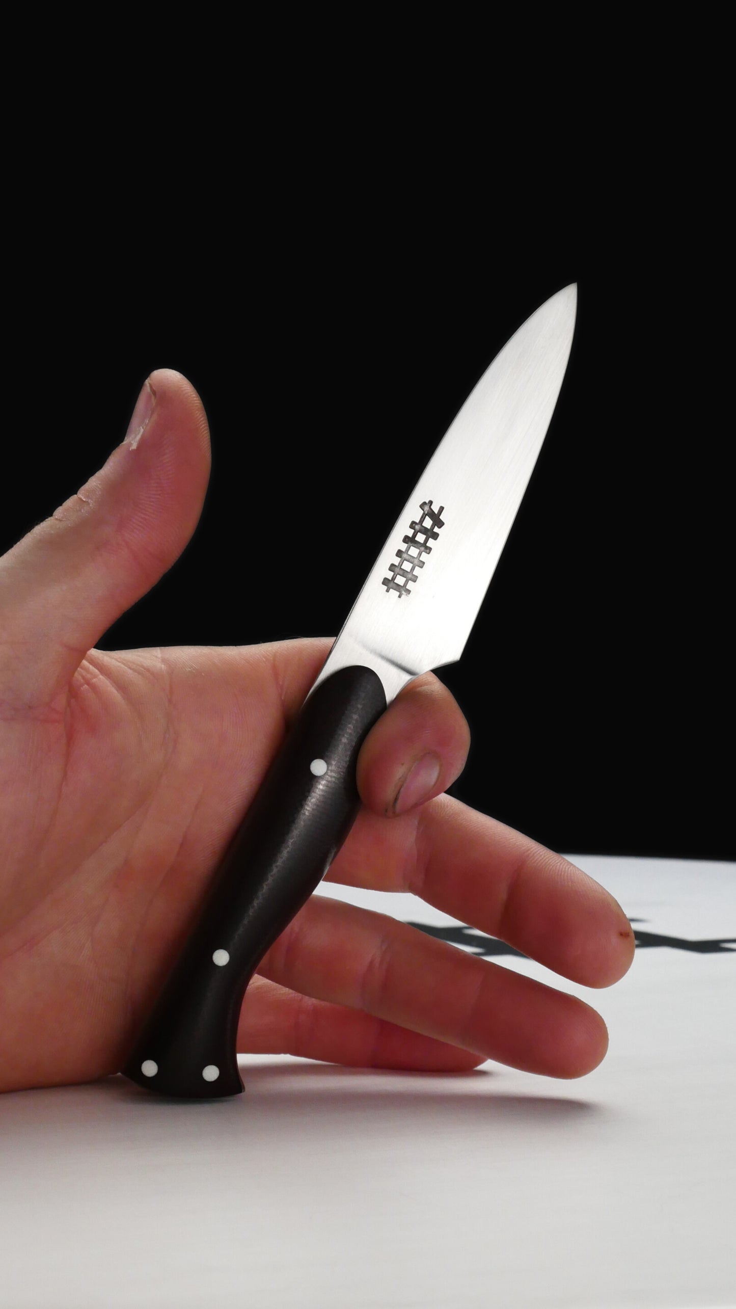 S90V Pairing Knife Burgandy Micarta