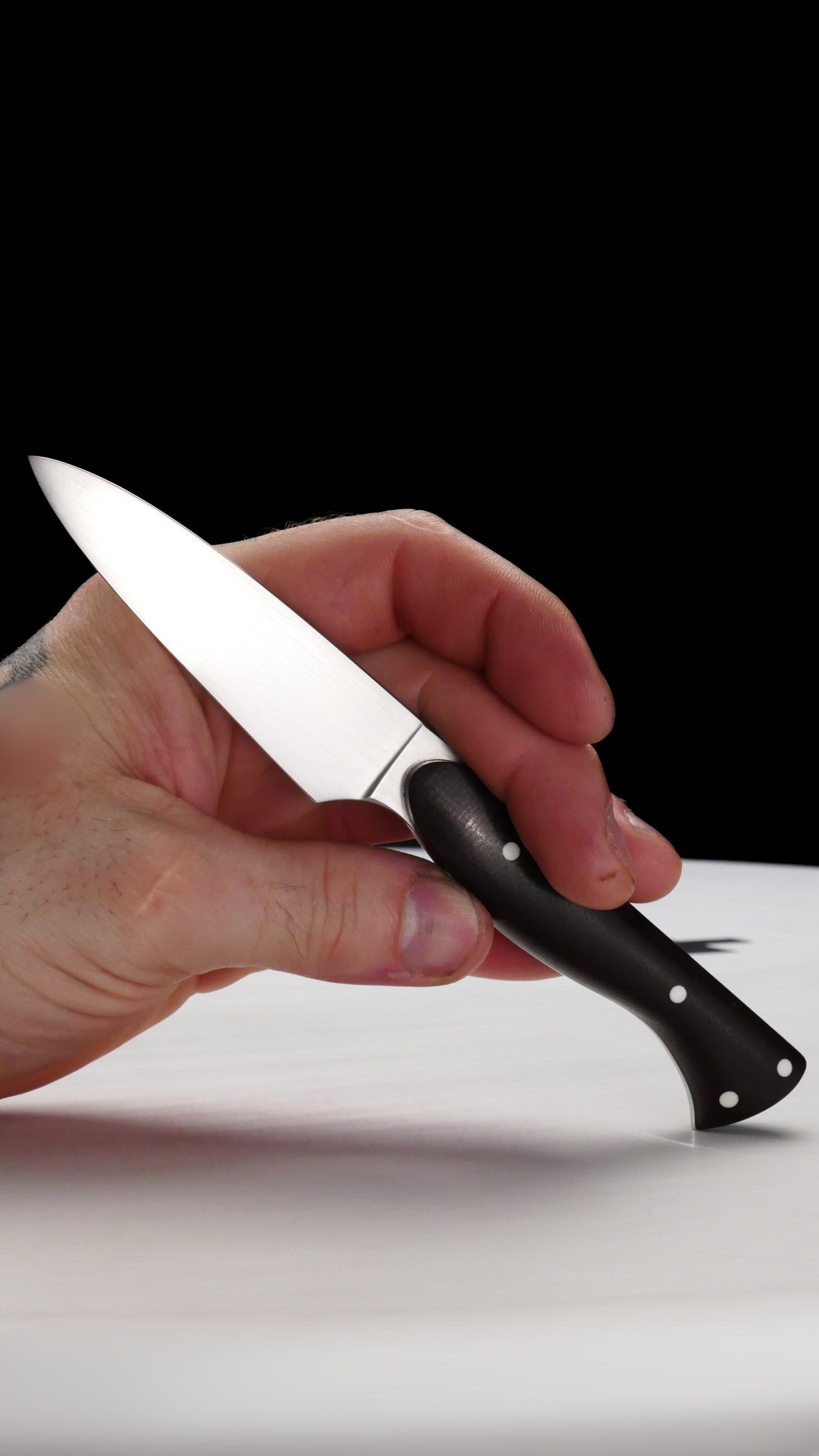 S90V Pairing Knife Burgandy Micarta