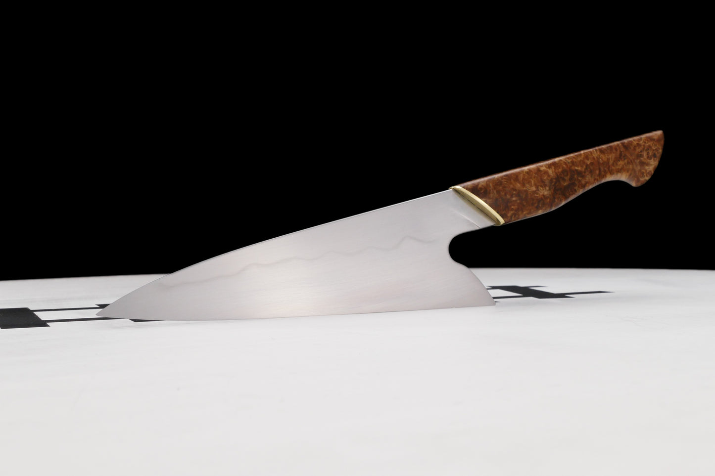 Honyaki Petty Chef with Amboyna and Brass